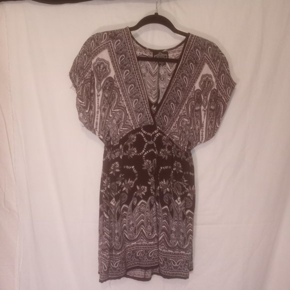 Angie Paisley Print Tunic Top - Picture 1 of 4